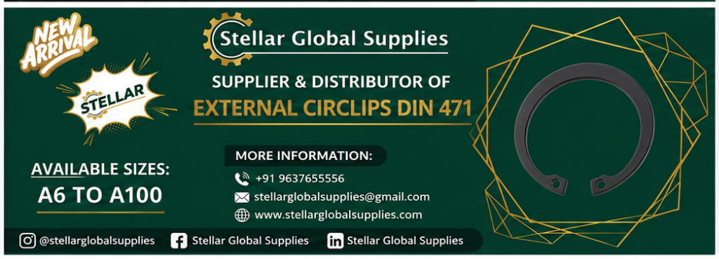 External Circlips DIN 471 – industrial fastener